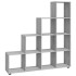 Estantería forma de escalera madera contrachapada gris