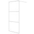 Mampara de ducha vidrio ESG transparente blanco 90x195