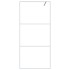 Mampara de ducha vidrio ESG transparente blanco 90x195