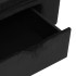 Sofá para perros con cajón felpa negro 75x50x38