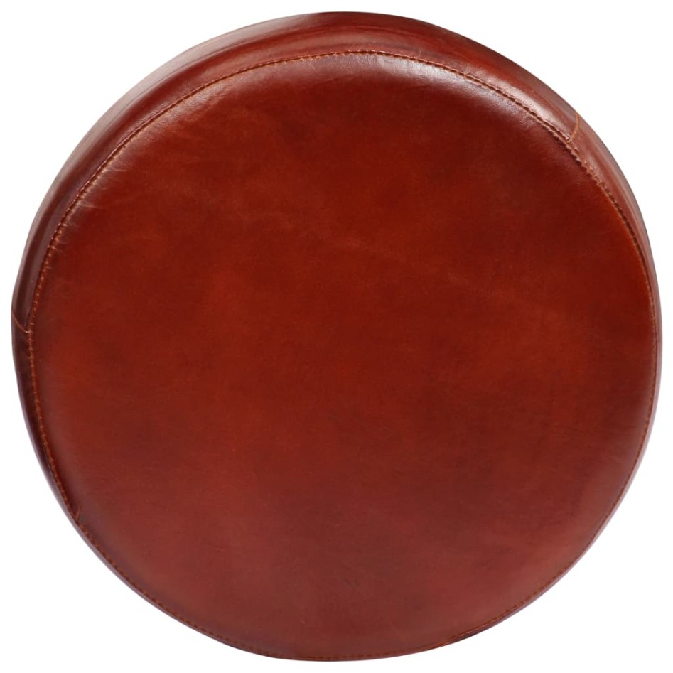 Taburetes de barra de cocina 2 unidades cuero