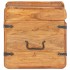 Baúl de madera maciza de acacia 40x40x40