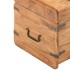 Baúl de madera maciza de acacia 40x40x40