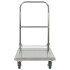 Carro portaequipajes acero inoxidable plateado 82x53x86