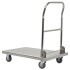 Carro portaequipajes acero inoxidable plateado 82x53x86