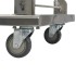 Carro portaequipajes acero inoxidable plateado 82x53x86