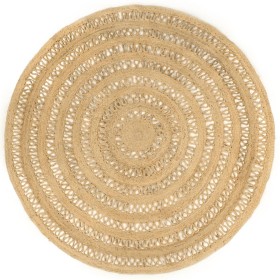 Alfombra hecha a mano de yute trenzado 240