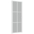 Puerta interior de vidrio y aluminio blanco mate 76x201,5