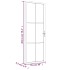 Puerta interior de vidrio y aluminio blanco mate 76x201,5