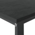 Escritorio de ordenador madera de ingeniería negro 110x60x73