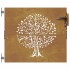 Puerta de jardín acero corten diseño árbol 85x100