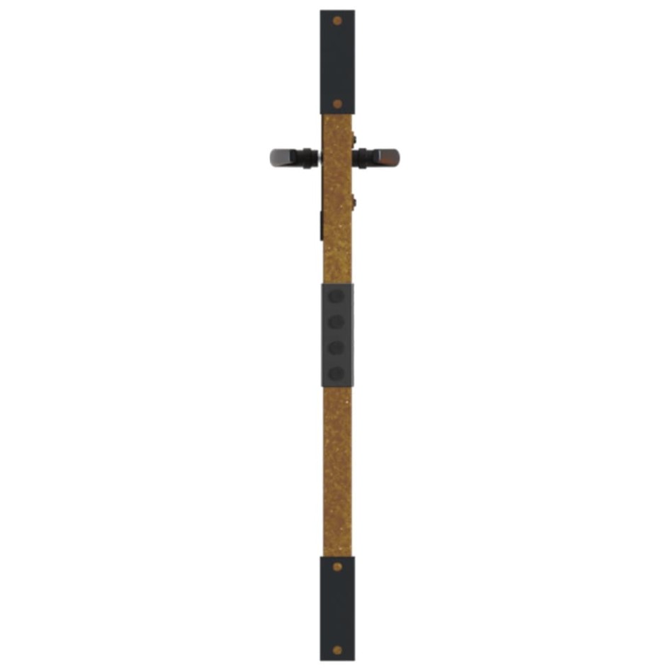 Puerta de jardín acero corten diseño árbol 85x100