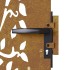 Puerta de jardín acero corten diseño árbol 85x100