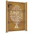 Puerta de jardín acero corten diseño árbol 105x130