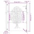 Puerta de jardín acero corten diseño árbol 105x130