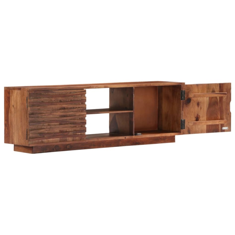 Mueble de TV de madera maciza de Sheesham 120x30x40