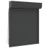Persiana de aluminio gris antracita 80x100