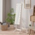 Espejo de pie con LED blanco 34x37x146