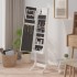 Espejo de pie con LED blanco 34x37x146