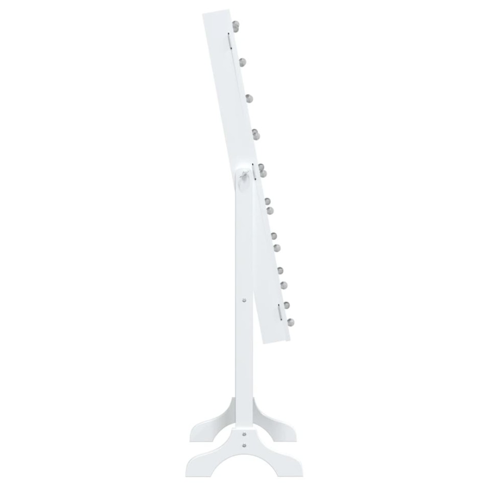 Espejo de pie con LED blanco 34x37x146