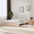 Estructura de cama doble sin colchón madera maciza 150x200