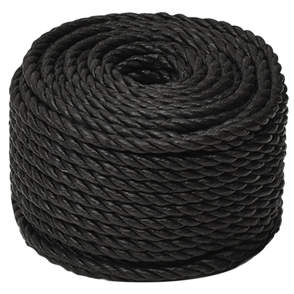 Cuerda de trabajo polipropileno negro 12 mm 500