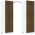 Armario para frigorífico madera marrón roble 60x57x207