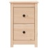 Mesitas de noche 2 uds madera maciza de pino 40x35x61,5