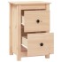 Mesitas de noche 2 uds madera maciza de pino 40x35x61,5