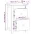 Mesitas de noche 2 uds madera maciza de pino 40x35x61,5
