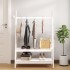 Perchero de madera maciza de pino blanco 100x45,5x150