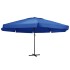 Sombrilla de jardín con palo de aluminio azul azure 500