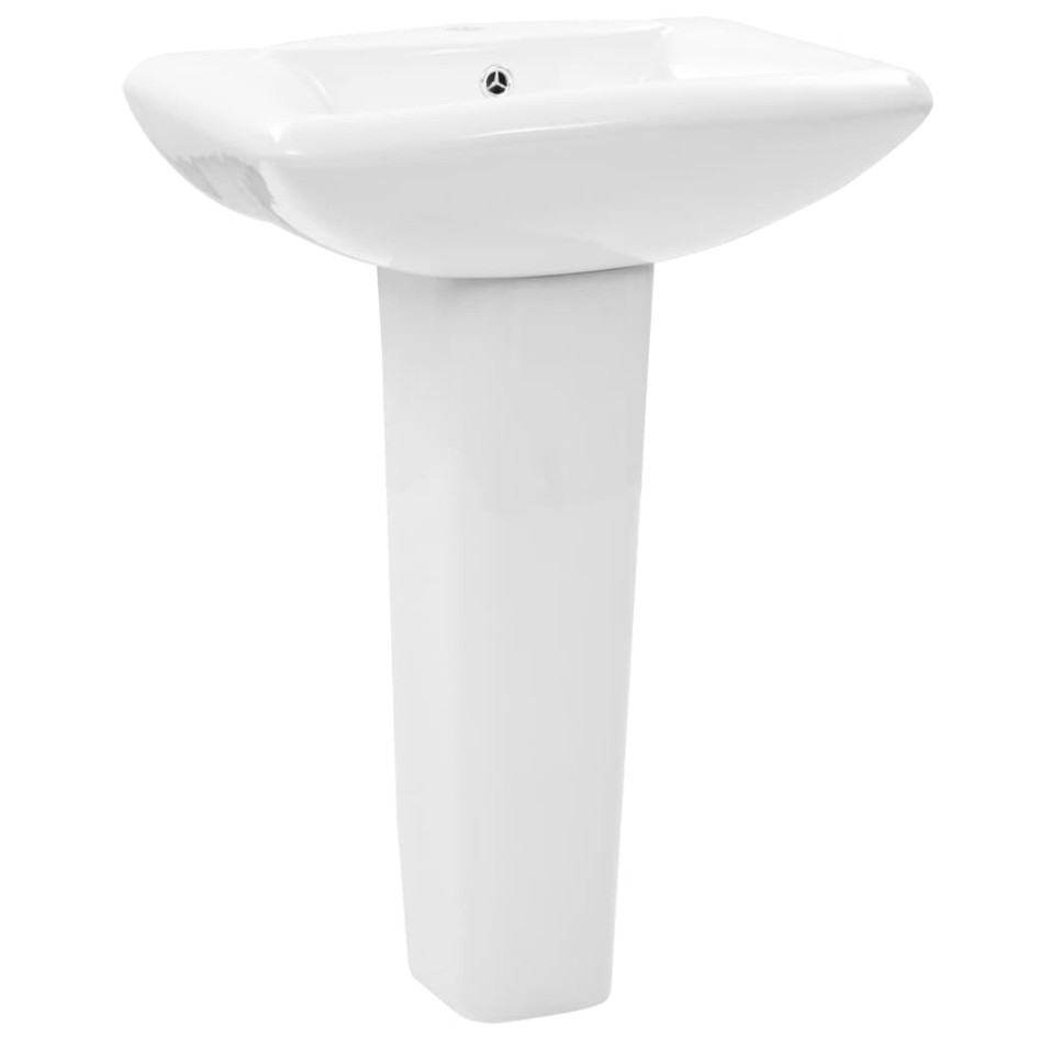 Lavabo de pie de cerámica blanco 580x470x200