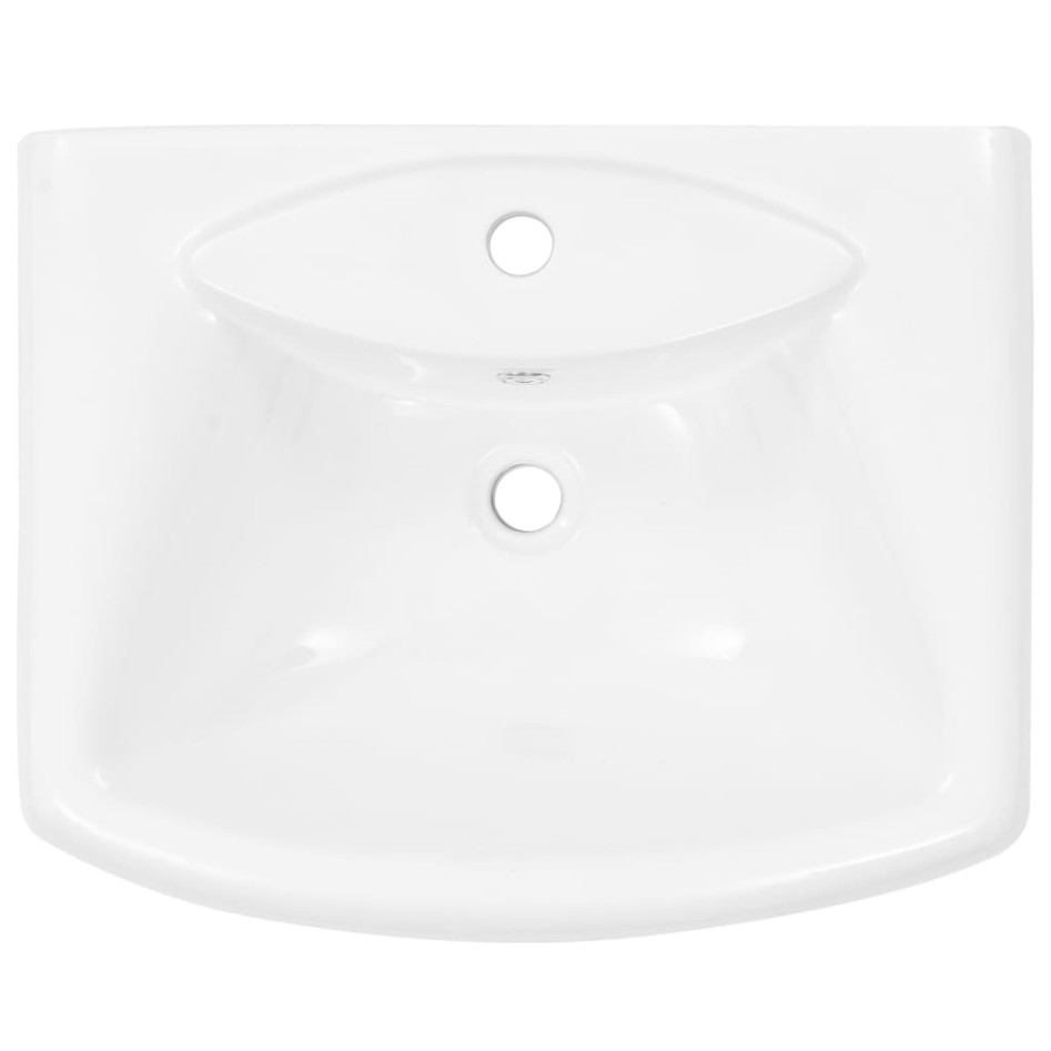 Lavabo de pie de cerámica blanco 580x470x200