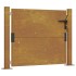 Puerta de jardín acero corten 105x80