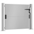 Puerta de jardín acero corten 105x80