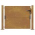Puerta de jardín acero corten 105x80