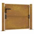 Puerta de jardín acero corten 105x80