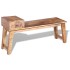 Banco con cajón madera maciza de mango 120x36x60
