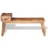 Banco con cajón madera maciza de mango 120x36x60