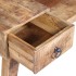 Banco con cajón madera maciza de mango 120x36x60