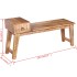 Banco con cajón madera maciza de mango 120x36x60
