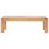 Mesa de centro madera maciza acacia acabado miel 110x60x35