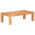Mesa de centro madera maciza acacia acabado miel 110x60x35