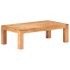 Mesa de centro madera maciza acacia acabado miel 110x60x35
