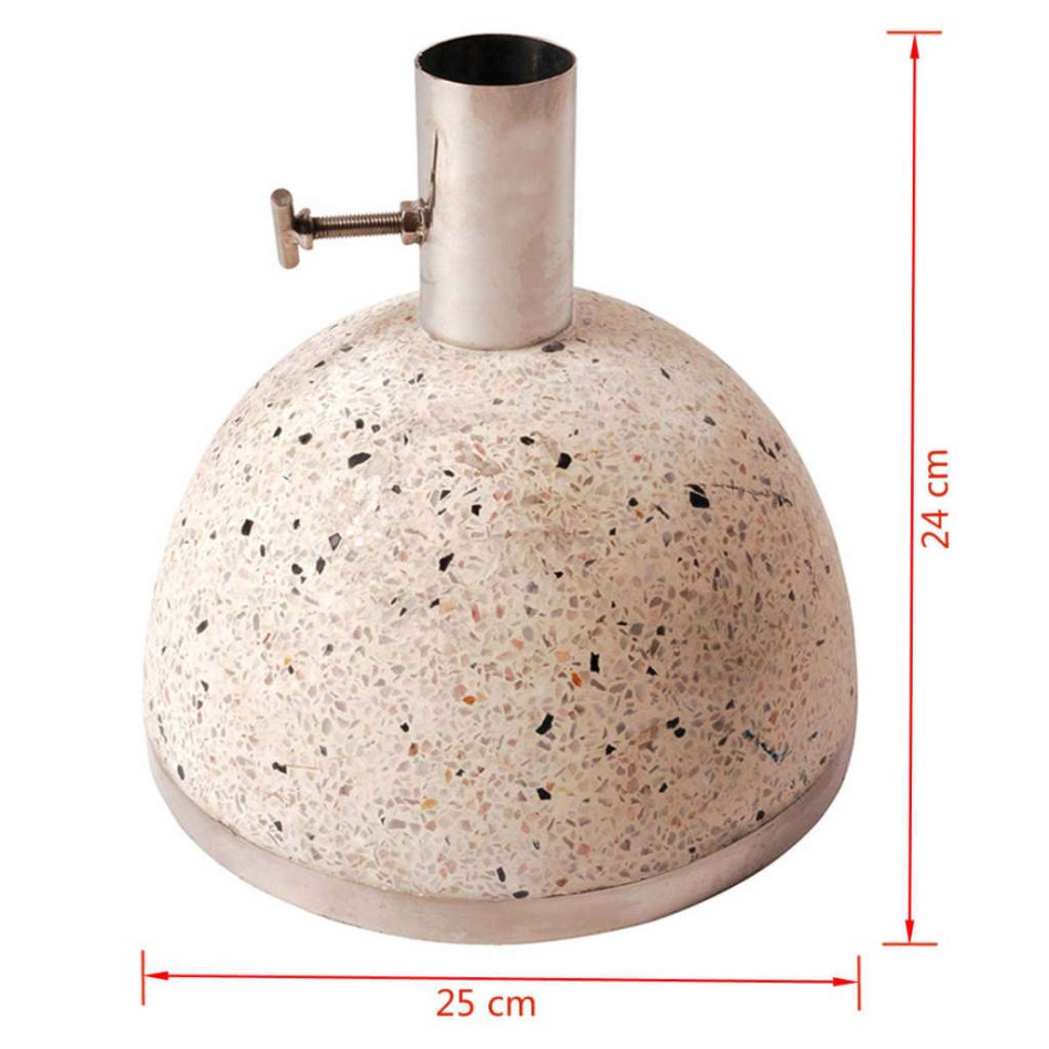 Pie de parasol 11,5 kg S blanco PV09 de Esschert