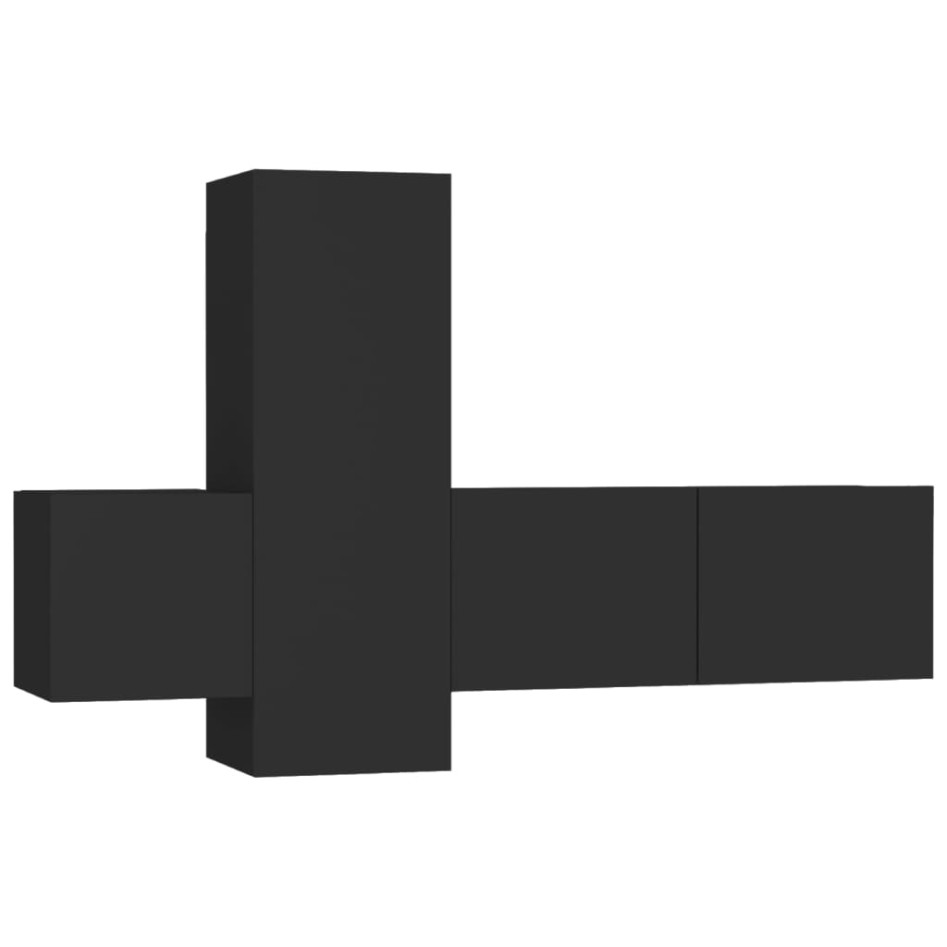 Set de muebles de salón TV 3 piezas madera ingeniería