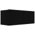 Set de muebles de TV salón 4 piezas madera contrachapada