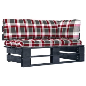 Sofá de jardín esquina de palets madera pino impregnada