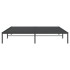 Estructura de cama sin colchón metal negro 200x200